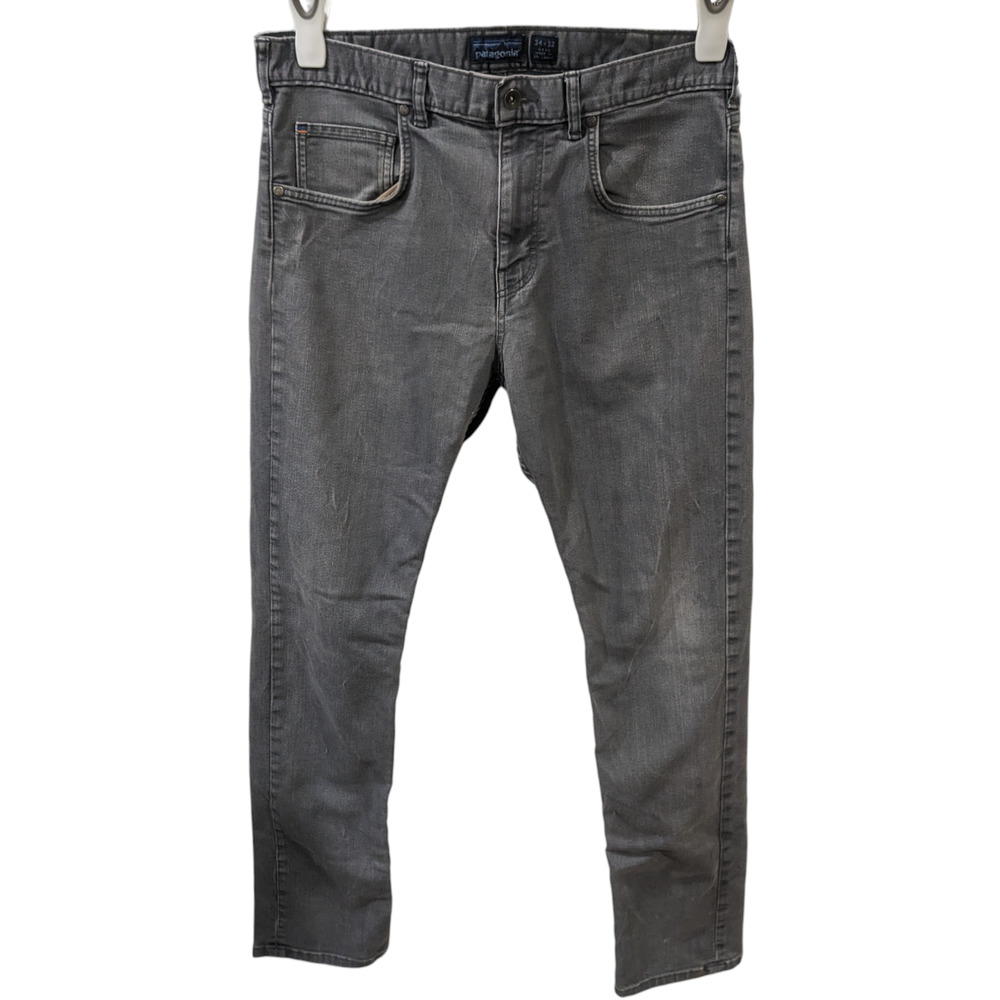 Patagonia Organic Cotton Straight Stretch Forge Gray Slim Jeans 34x32 - Picture 3 of 6